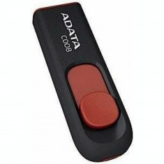 Memorie USB 2.0 ADATA 32 GB retractabila carcasa plastic negru / rosu AC008-32G-RKD