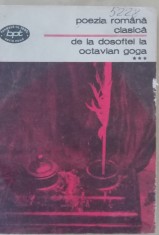myh 46f - BPT 558 - De la Dosoftei la Octavian Goga - volumul 3 - ed 1976