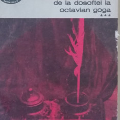 myh 46f - BPT 558 - De la Dosoftei la Octavian Goga - volumul 3 - ed 1976