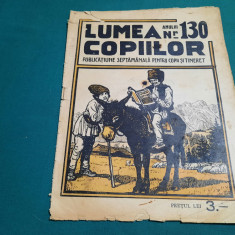 REVISTA LUMEA COPIILOR *ANUL III / NR. 130/1924/G. FILIP EDITOR* DESENE DE MURNU