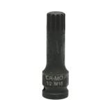 Cheie tubulara de impact spline M18, 78 mm, patrat 1/2 inch, Cr-Mo