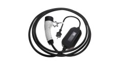 VHBW Cablu de &icirc;ncărcare pentru mașină electrică, hibridă plug-in - cablu de la tipul 2 la priză Euro, monofazat, 16 A, 3,5 kW, 5 m