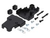 Carcasa D-Sub Triplu MH CONNECTORS, Plastic, Drept, pentru Conectori 15pin/HD 26pin, Inchidere prin Rasucire