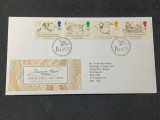 Anglia 1988 - Desene fara sens de Edward Lear, serie pe FDC