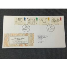 Anglia 1988 - Desene fara sens de Edward Lear, serie pe FDC