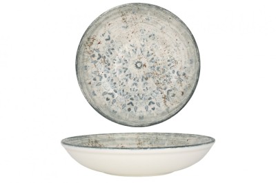Rinart Farfurie ad&amp;acirc;ncă - Fade - Porţelan - 25 cm (1300cc) - set de 6 foto