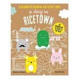 Carte de activitati Day in Ricetown Noodoll cu papusi din hartie, colorat, jocuri - Copii, Engleza