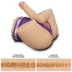 Masturbator Streetgirl&#039;s Sensation Pulse cu Dildo, Natural, 2.62 kg