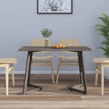 Cumpara ieftin Masă de bucătărie, gri, 120x60x74 cm, MDF și fier