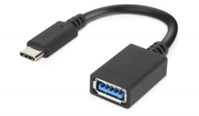 Adaptor Lenovo USB-A la USB-C negru - RESIGILAT foto