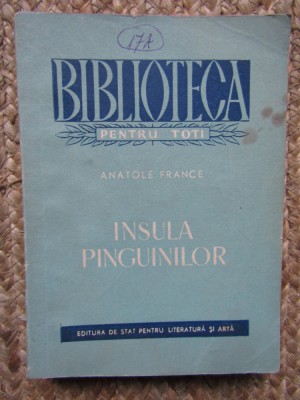 Insula pinguinilor &amp;ndash; Anatole France foto
