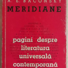 A. E. Baconsky - Meridiane, pagini despre literatura universala contemporana