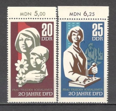 D.D.R.1967 20 ani organizatia femeilor democrate SD.207 foto