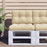 vidaXL Perne pentru paleți, 2 buc., bej, material textil