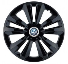 Set 4 capace roti pentru Volkswagen, model Terra Black, R16