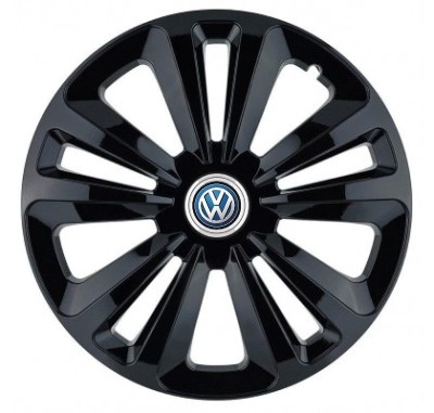 Set 4 capace roti pentru Volkswagen, model Terra Black, R16 foto