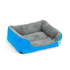 Culcus Pentru Catei - Marime &amp;quot;M&amp;quot; - 54 x 42 cm - Albastru foto