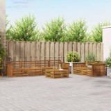vidaXL Set de canapele de exterior 7 pcs natural Lemn Solid de Acacia 3373054