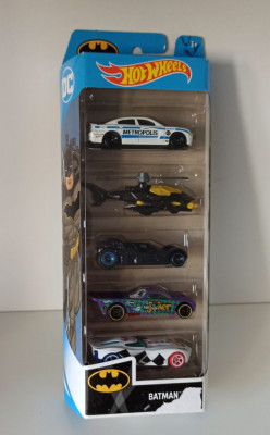 Machete HotWheels - 5-pack Batman set de 5 Hot Wheels 2021 foto