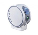 Proiector Constelatii Tip Lampa de Veghe ambrasmart, cu Sunete Albe, 8 Discuri de Proiectie cu Sistemul Solar, Difuzor Integrat, Alb