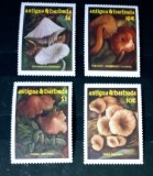 Antigua 1986 ciuperci ,serie 4v nestampilata