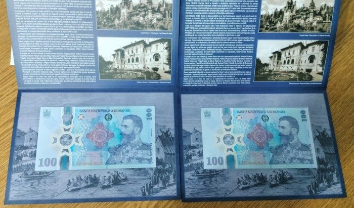 100 LEI 2024 LOT 2 BUCATI SERII CONSECUTIVE - UNC - NESCOASE DIN PLIC