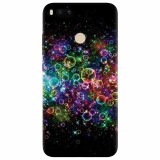 Husa silicon pentru Xiaomi Mi A1, Rainbow Colored Soap Bubbles