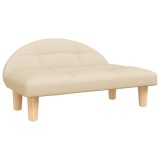 Cumpara ieftin Pat de caini, crem, 70x52x30 cm, material textil