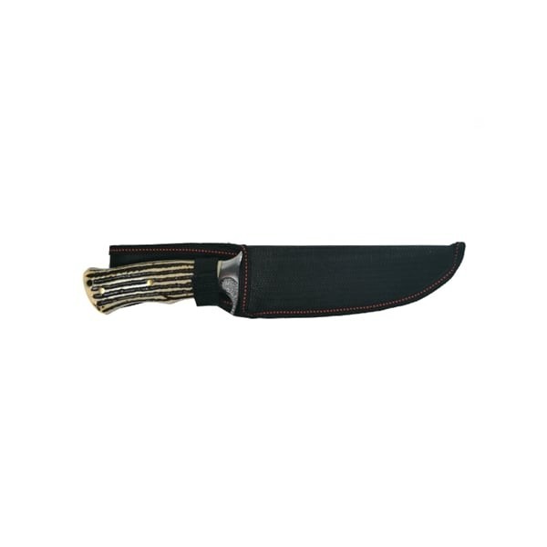 Cutit vanatoare, lama otel zimtata, 30 cm, teaca inclusa