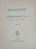 Symphonie Nr. 1. C dur - C major - ut majeur. Opus 21 - Beethoven