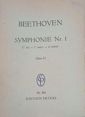 Symphonie Nr. 1. C dur - C major - ut majeur. Opus 21 - Beethoven foto