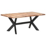 Cumpara ieftin Masa de bucatarie, 180x90x75 cm, lemn masiv cu finisaj miere