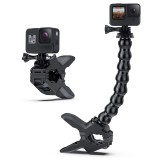 Sistem de prindere cu clema si brat flexibil Gooseneck camera de actiune GoPro 13 12 11 10 9 8 7 / SJCAM / DJI Osmo Action 3 4 5 Pro 6