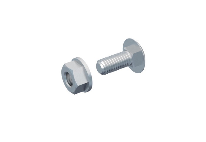 Set 100 buc surub M6x16 si piulita cu guler M6 pentru priderea peretelui despartitor