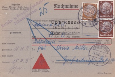 AMS - &amp;Icirc;NTREG POȘTAL, 1935 GERMANIA, CIRCULAT foto
