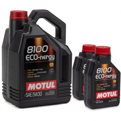 Set Ulei Motor Motul 8100 Eco-Nergy 5W-30 5L 102898 + 2 Buc Ulei Motor Motul 8100 Eco-Nergy 5W-30 1L 102782 foto