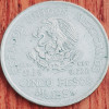 818 Mexic 5 Pesos 1951 km 467 argint, America de Nord