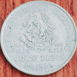 Cumpara ieftin 818 Mexic 5 Pesos 1951 km 467 argint, America de Nord