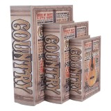 Cumpara ieftin Set 3 cutii tip Carte lemn multicolor Books 27x22x7 cm, 22x17x6 cm, 17x12x4 cm