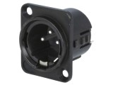 Soclu XLR Tată 3 Pin Argintat 50V 15A