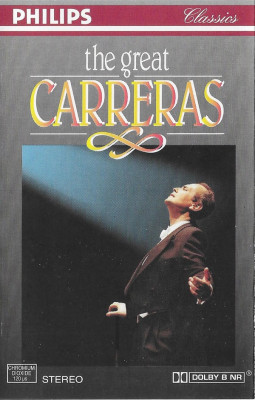 Casetă Jos&amp;eacute; Carreras &amp;lrm;&amp;ndash; The Great Carreras, originală foto