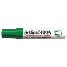 Marker pentru tabla de scris ARTLINE 5100A, corp metalic, varf rotund 5. 0mm - verde