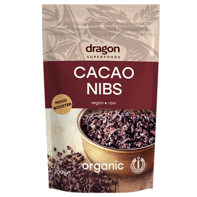 Miez din Boabe de Cacao Criollo Bio Dragon Superfoods 200gr foto