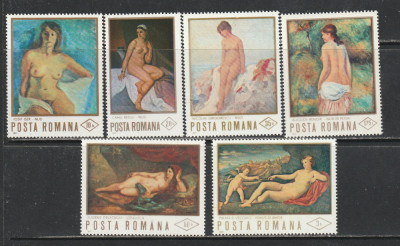 Romania 1971 - #768 Reproduceri I de Arta Nuduri 6v MNH foto