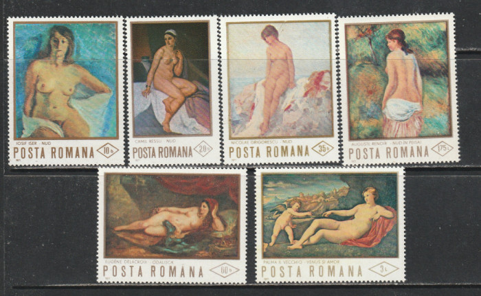 Romania 1971 - #768 Reproduceri I de Arta Nuduri 6v MNH