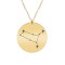 Colier argint 925 placat cu aur galben 24K personalizat cu constelatii - Gemeni