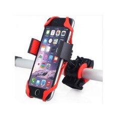 Suport telefon pentru biciclete motociclete, bretele din silicon, ajustabil, rotire 360 , rosu