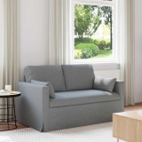 vidaXL Canapea Gri deschis 138 x 78 x 80 cm Metal 42024355