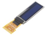 Afișaj OLED grafic 0,91" 128x32 galben, dimensiuni 30x11,5x1,26mm