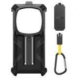 Cumpara ieftin Carcasa pentru Ulefone ARMOR 28 Series, Negru, PC, Protectie 360 , Clip Rotativ + carabina